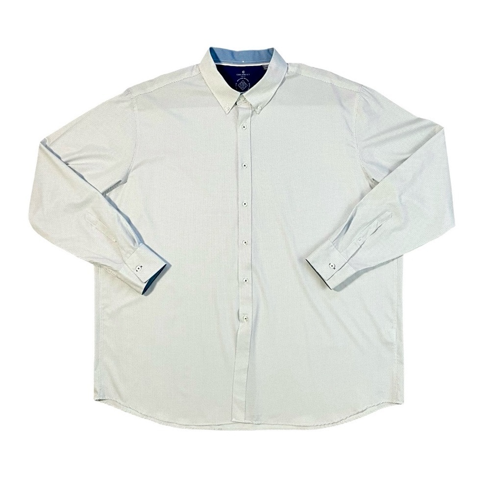 CON.STRUCT Slim Fit Performance Micro Dot Pattern Stretch Dress Shirt 2XLT